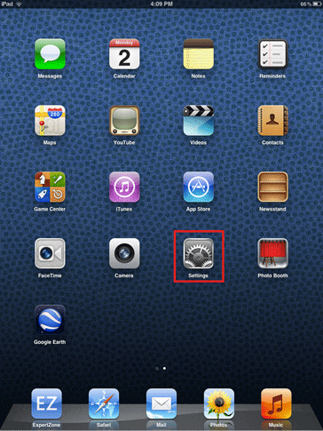 ipad, settings